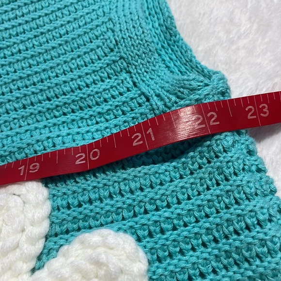 🎉HP🎉 BiBi Crocheted Flower Embroidered 100% Cotton Knit Sleeveless Sweater - Picture 7 of 10